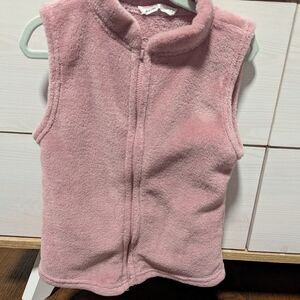 Pink Fleece Vest